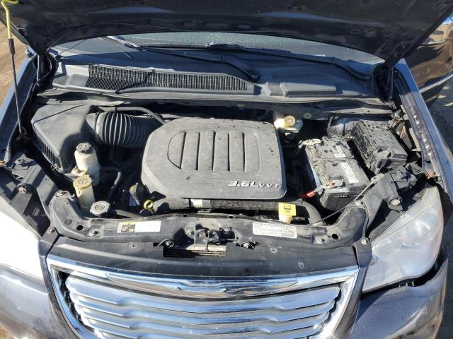 2C4RC1CG4DR652743 - 2013 CHRYSLER TOWN & COU TOURING L BLACK photo 12