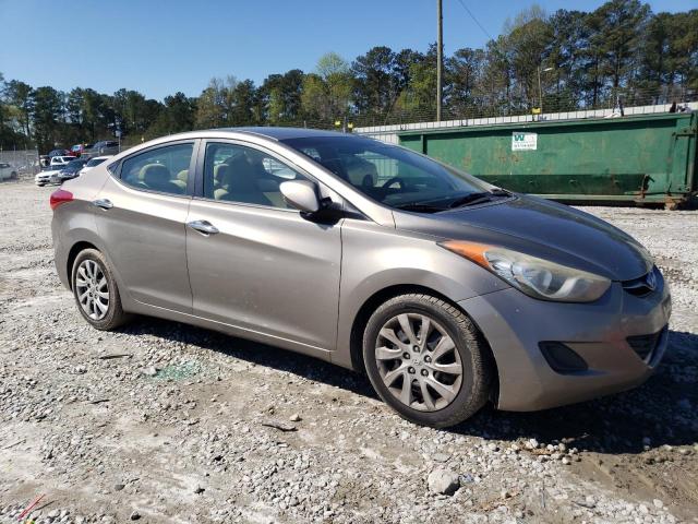 5NPDH4AE9CH123637 - 2012 HYUNDAI ELANTRA GLS TAN photo 4