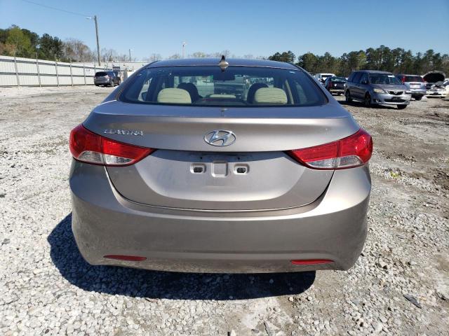 5NPDH4AE9CH123637 - 2012 HYUNDAI ELANTRA GLS TAN photo 6