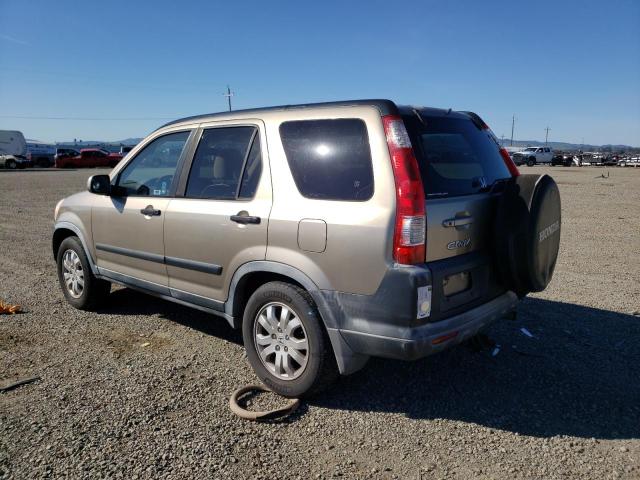 JHLRD78866C010833 - 2006 HONDA CR-V EX TAN photo 2