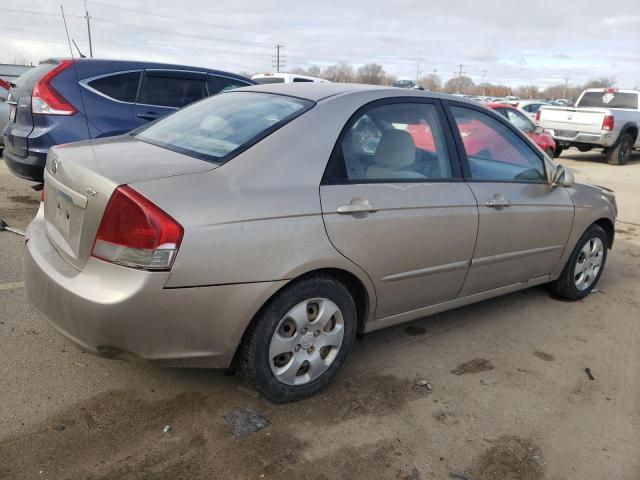 KNAFE121575453998 - 2007 KIA SPECTRA EX TAN photo 3