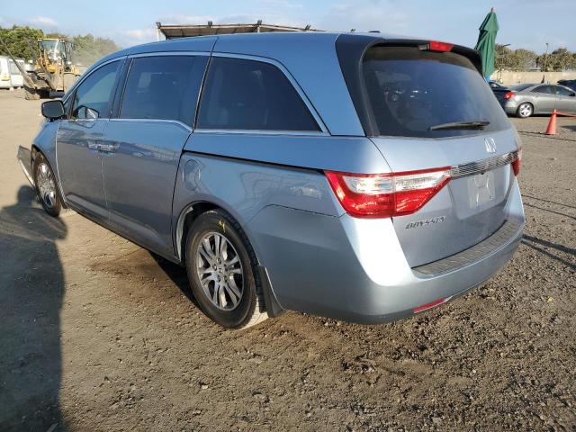 5FNRL5H60BB033377 - 2011 HONDA ODYSSEY EXL SILVER photo 2