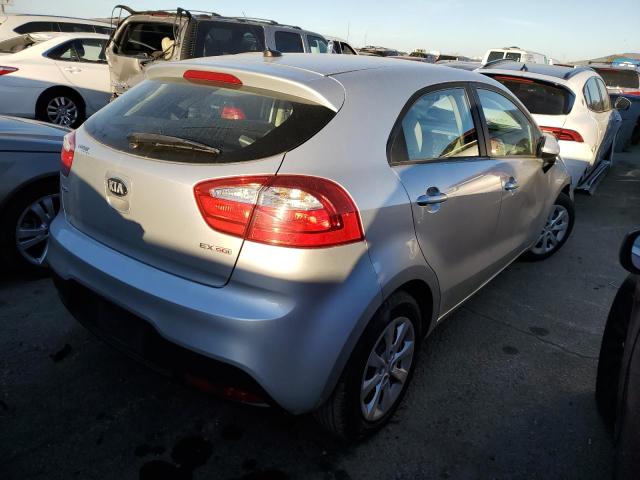 KNADN5A36D6292441 - 2013 KIA RIO EX SILVER photo 3