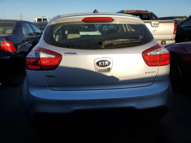 KNADN5A36D6292441 - 2013 KIA RIO EX SILVER photo 6