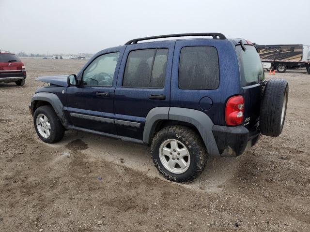 1J4GL48K46W121178 - 2006 JEEP LIBERTY SPORT BLUE photo 2