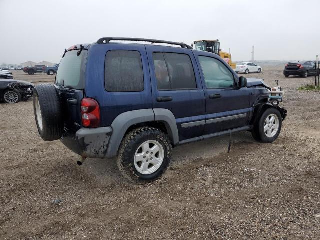 1J4GL48K46W121178 - 2006 JEEP LIBERTY SPORT BLUE photo 3