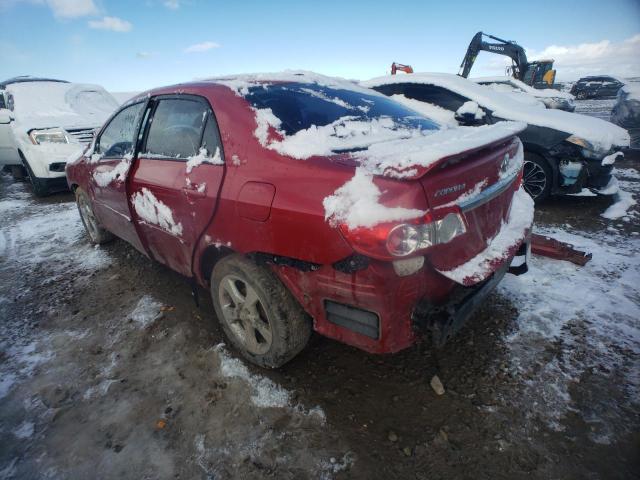 2T1BU4EE9BC641486 - 2011 TOYOTA COROLLA BASE RED photo 2