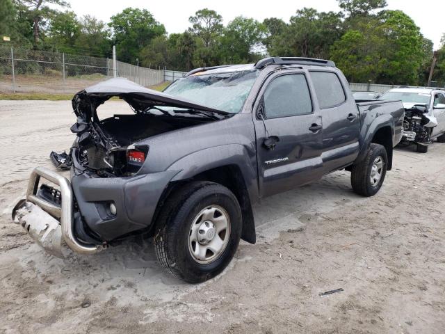 5TFJU4GNXFX085303 - 2015 TOYOTA TACOMA DOUBLE CAB PRERUNNER GRAY photo 1
