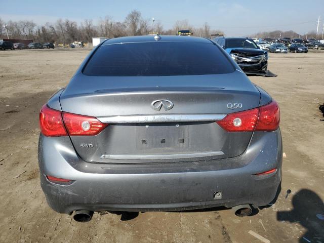 JN1CV7AR6HM681535 - 2017 INFINITI Q50 BASE GRAY photo 6