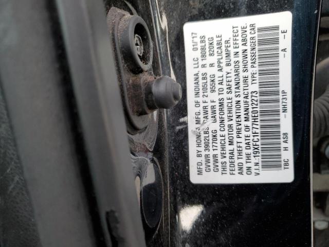 19XFC1F77HE012273 - 2017 HONDA CIVIC EXL Qara foto 13