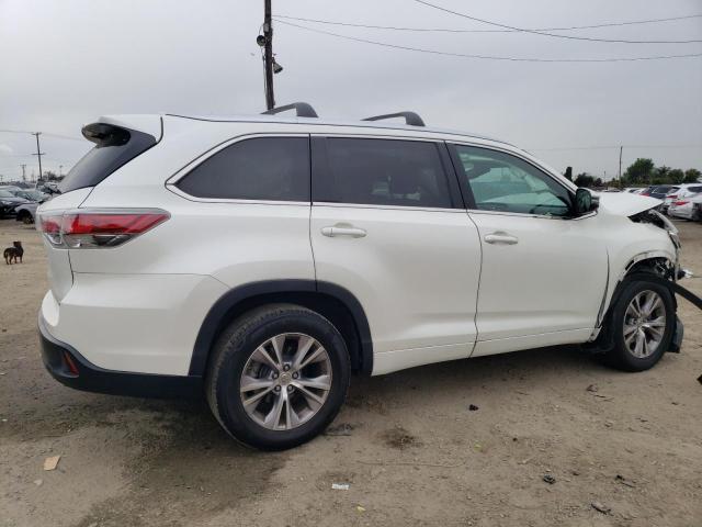 5TDKKRFH2ES023417 - 2014 TOYOTA HIGHLANDER XLE WHITE photo 3