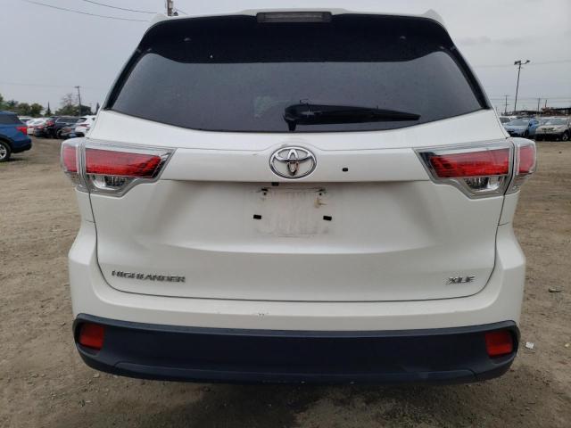 5TDKKRFH2ES023417 - 2014 TOYOTA HIGHLANDER XLE WHITE photo 6