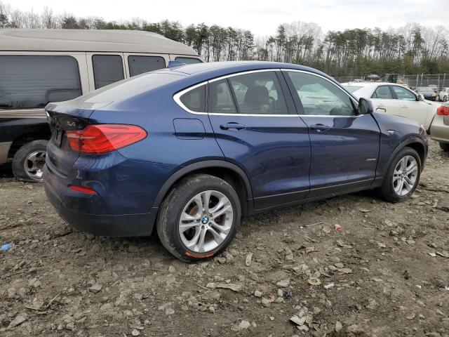 5UXXW3C50F0M87438 - 2015 BMW X4 XDRIVE28I BLUE photo 3