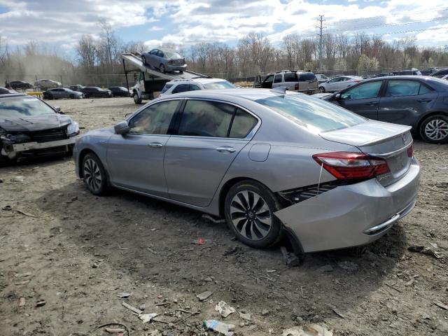 JHMCR6F39HC002524 - 2017 HONDA ACCORD HYBRID SILVER photo 2