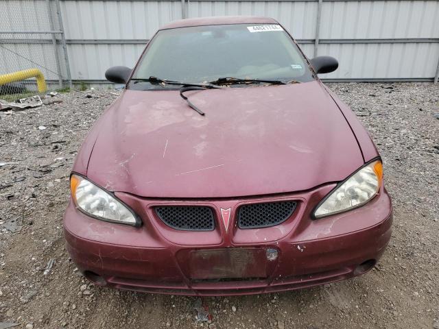 1G2NE52E45M210926 - 2005 PONTIAC GRAND AM SE RED photo 5