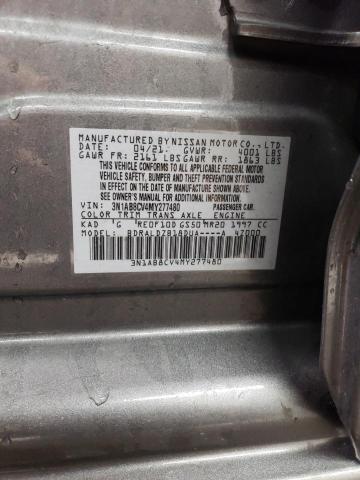 3N1AB8CV4MY277480 - 2021 NISSAN SENTRA SV GRAY photo 12