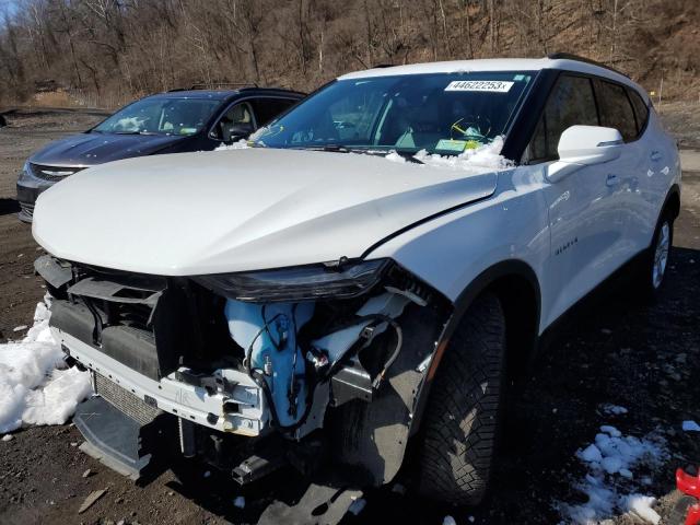 3GNKBDRS1KS567223 - 2019 CHEVROLET BLAZER 3LT WHITE photo 1