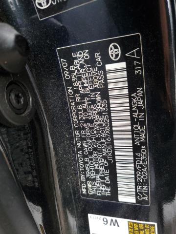 JTKDE167X80251335 - 2008 TOYOTA SCION TC BLACK photo 13