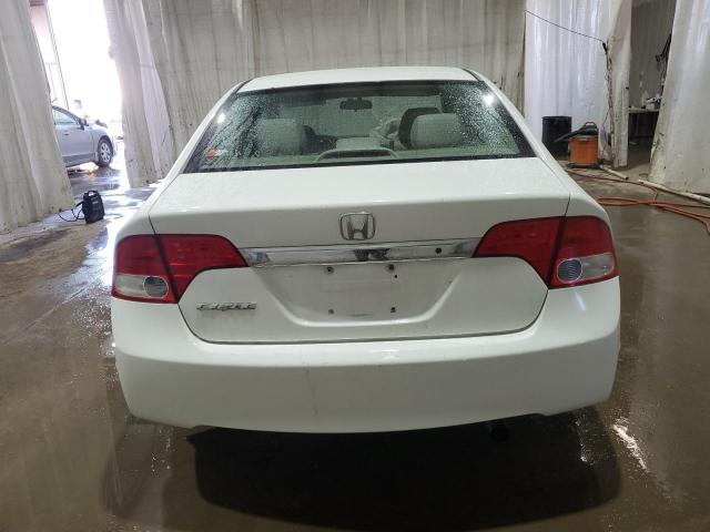 2HGFA16579H361493 - 2009 HONDA CIVIC LX WHITE photo 6