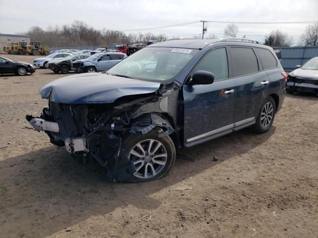 5N1AR2MM3EC610995 - 2014 NISSAN PATHFINDER S 蓝色 照片 1