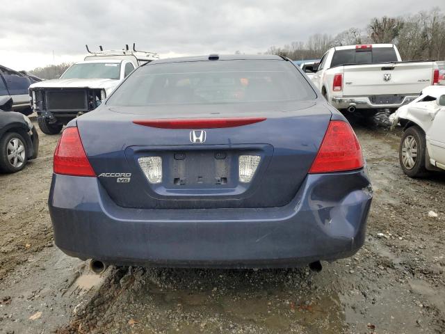 1HGCM66547A101555 - 2007 HONDA ACCORD EX BLUE photo 6