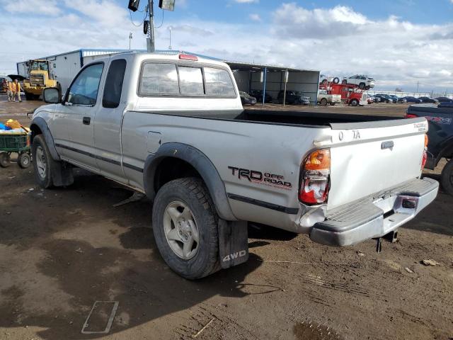 5TEWN72N32Z057017 - 2002 TOYOTA TACOMA XTRACAB SILVER photo 2