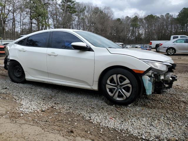 19XFC2F58JE004550 - 2018 HONDA CIVIC LX WHITE photo 4