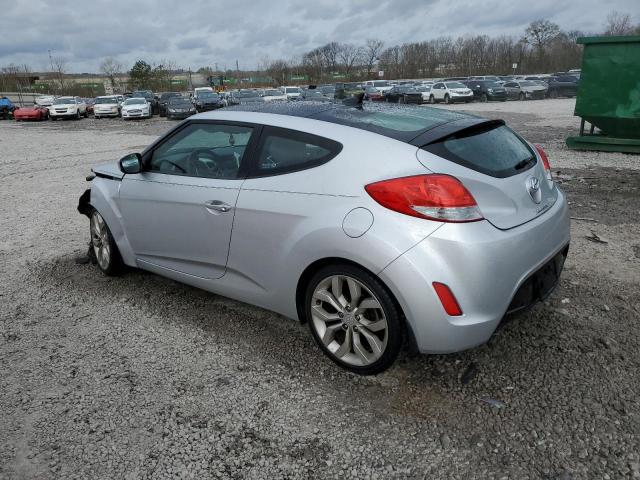 KMHTC6AD6CU026412 - 2012 HYUNDAI VELOSTER SILVER photo 2