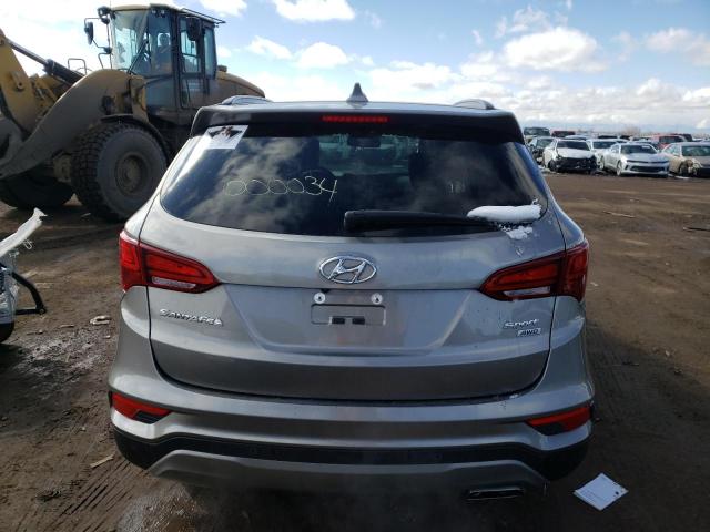 5XYZUDLB3JG514646 - 2018 HYUNDAI SANTA FE S GRAY photo 6