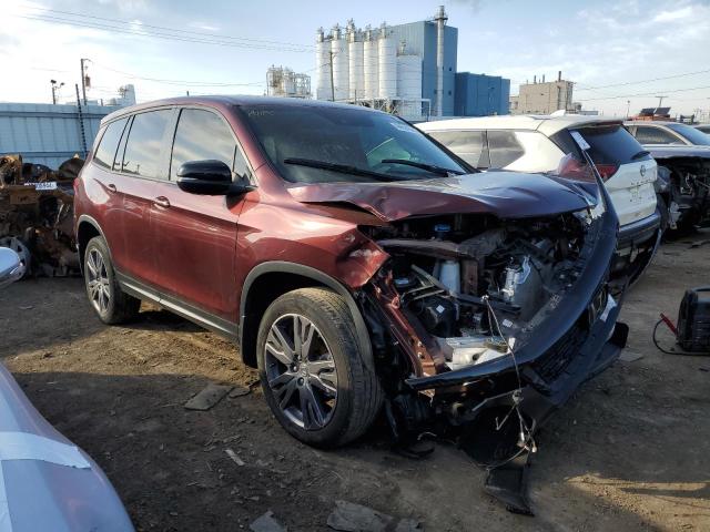 5FNYF8H59MB043162 - 2021 HONDA PASSPORT EXL BURGUNDY photo 4