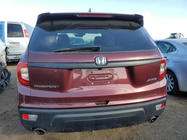 5FNYF8H59MB043162 - 2021 HONDA PASSPORT EXL BURGUNDY photo 6