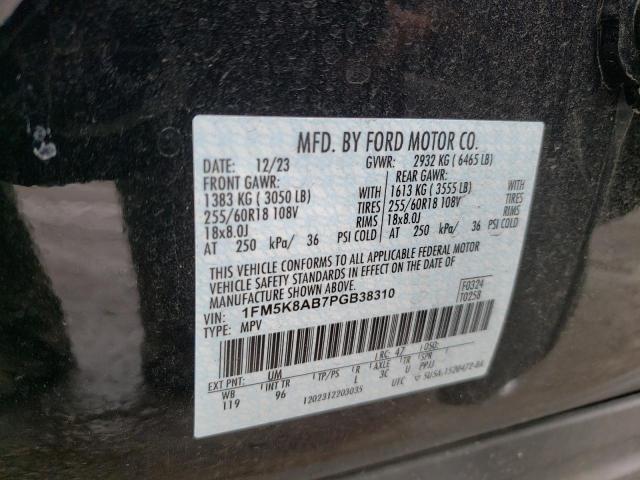 1FM5K8AB7PGB38310 - 2023 FORD EXPLORER POLICE INTERCEPTOR 黑色 照片 13