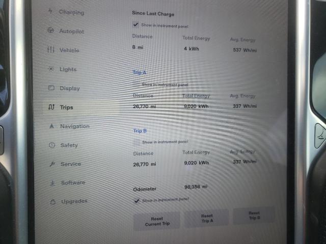 5YJSA1E29GF122602 - 2016 TESLA MODEL S ვერცხლისფერი ფოტო 9