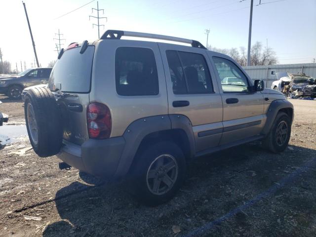 1J4GL38K95W702183 - 2005 JEEP LIBERTY RENEGADE TAN photo 3