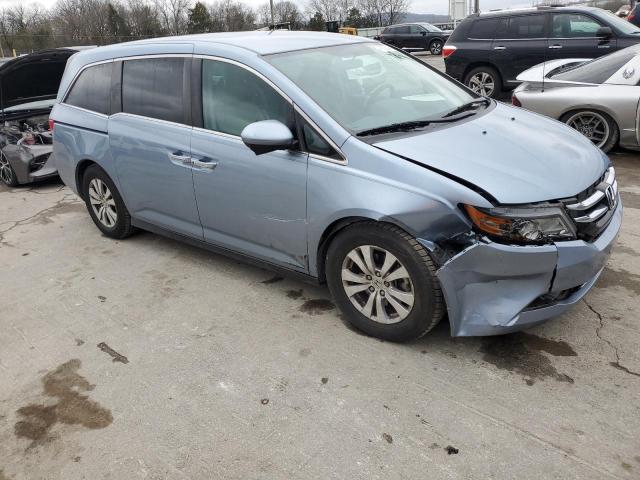 5FNRL5H46EB130702 - 2014 HONDA ODYSSEY EX BLUE photo 4