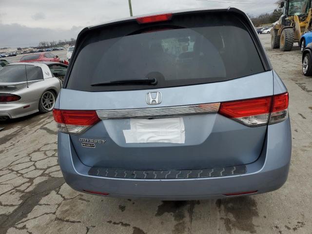 5FNRL5H46EB130702 - 2014 HONDA ODYSSEY EX BLUE photo 6