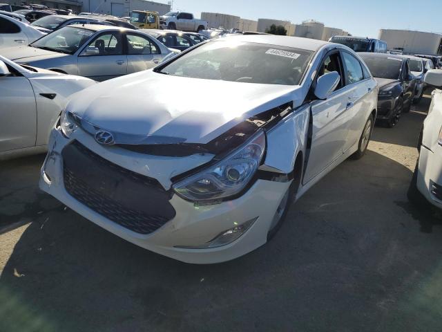 KMHEC4A40FA135676 - 2015 HYUNDAI SONATA HYBRID WHITE photo 1