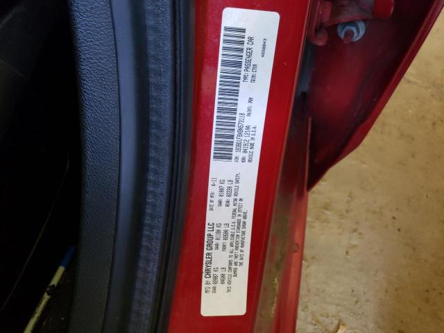 1B3BD1FBXBN573118 - 2011 DODGE AVENGER MAINSTREET RED photo 12