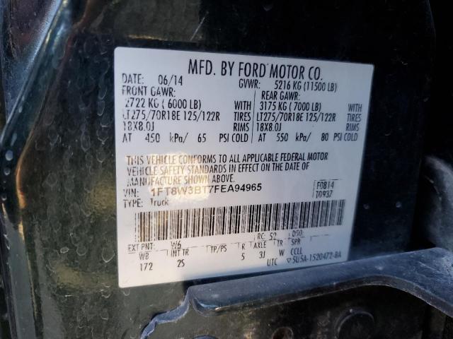 1FT8W3BT7FEA94965 - 2015 FORD F350 SUPER DUTY GREEN photo 12