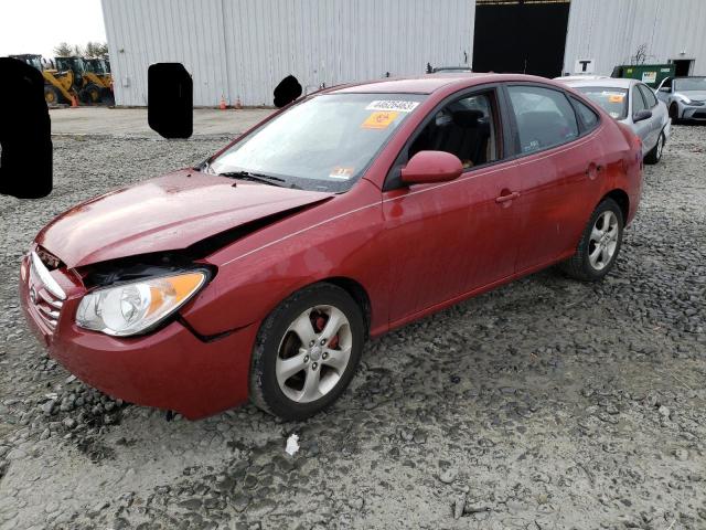 KMHDU4AD8AU835932 - 2010 HYUNDAI ELANTRA BLUE MAROON photo 1