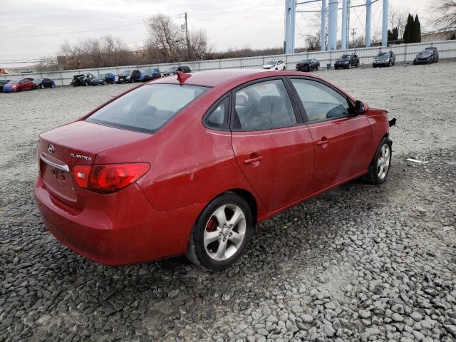 KMHDU4AD8AU835932 - 2010 HYUNDAI ELANTRA BLUE MAROON photo 3