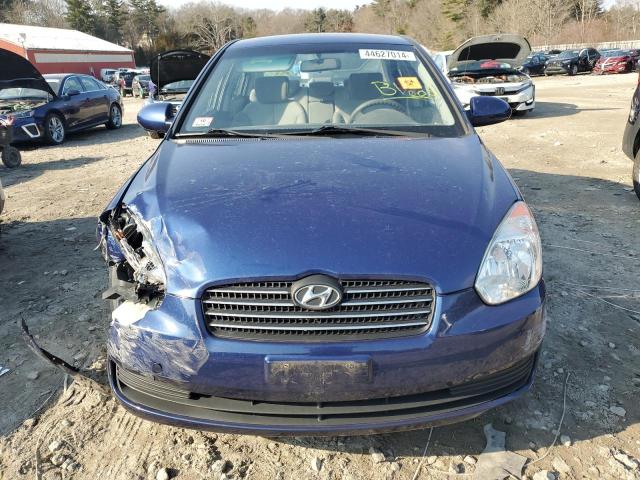 KMHCN46C39U294647 - 2009 HYUNDAI ACCENT GLS BLUE photo 5