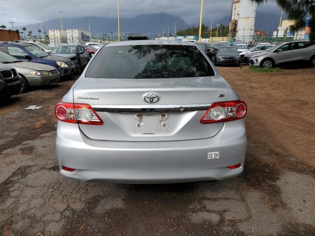 2T1BU4EE8DC963278 - 2013 TOYOTA COROLLA BASE SILVER photo 6