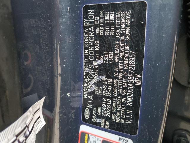 KNDJX3A58F7218957 - 2015 KIA SOUL ! BLUE photo 12
