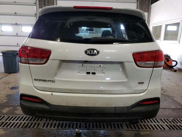 5XYPG4A39JG379568 - 2018 KIA SORENTO LX WHITE photo 6