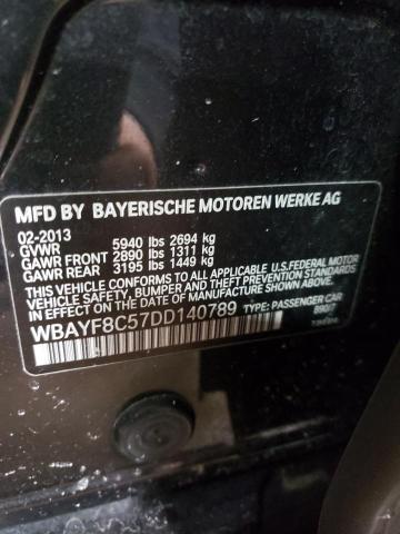 WBAYF8C57DD140789 - 2013 BMW 750 LXI GRAY photo 12