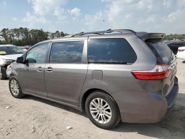 5TDYK3DC7FS562924 - 2015 TOYOTA SIENNA XLE GRAY photo 2