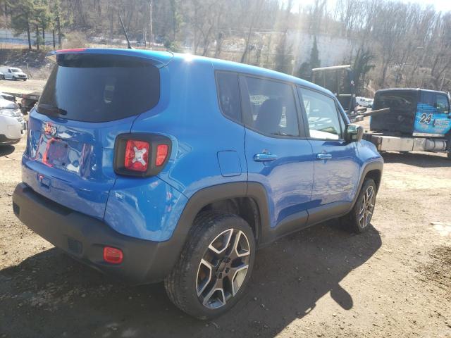 ZACNJBAB5LPL85338 - 2020 JEEP RENEGADE SPORT Կապույտ լուսանկար 3