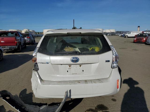 JTDZN3EU4E3297222 - 2014 TOYOTA PRIUS V WHITE photo 6