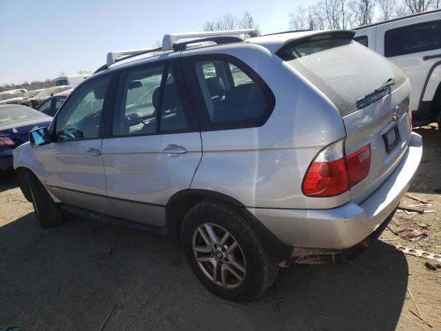 5UXFA13585LU47877 - 2005 BMW X5 3.0I SILVER photo 2